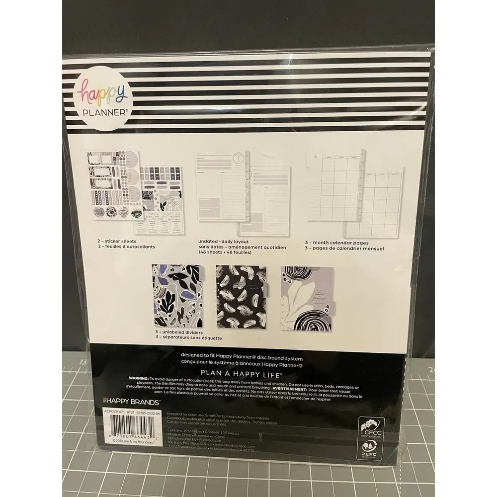 Happy Planner Classic 6 Month Everyday Extension Daily Layout Undated 193 pc